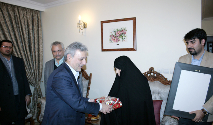 دیدار رئیس دانشگاه تهران با خانواده معظم شهید فتح‌الله ژیان پناه (۱۴ بهمن ۱۳۹۷)